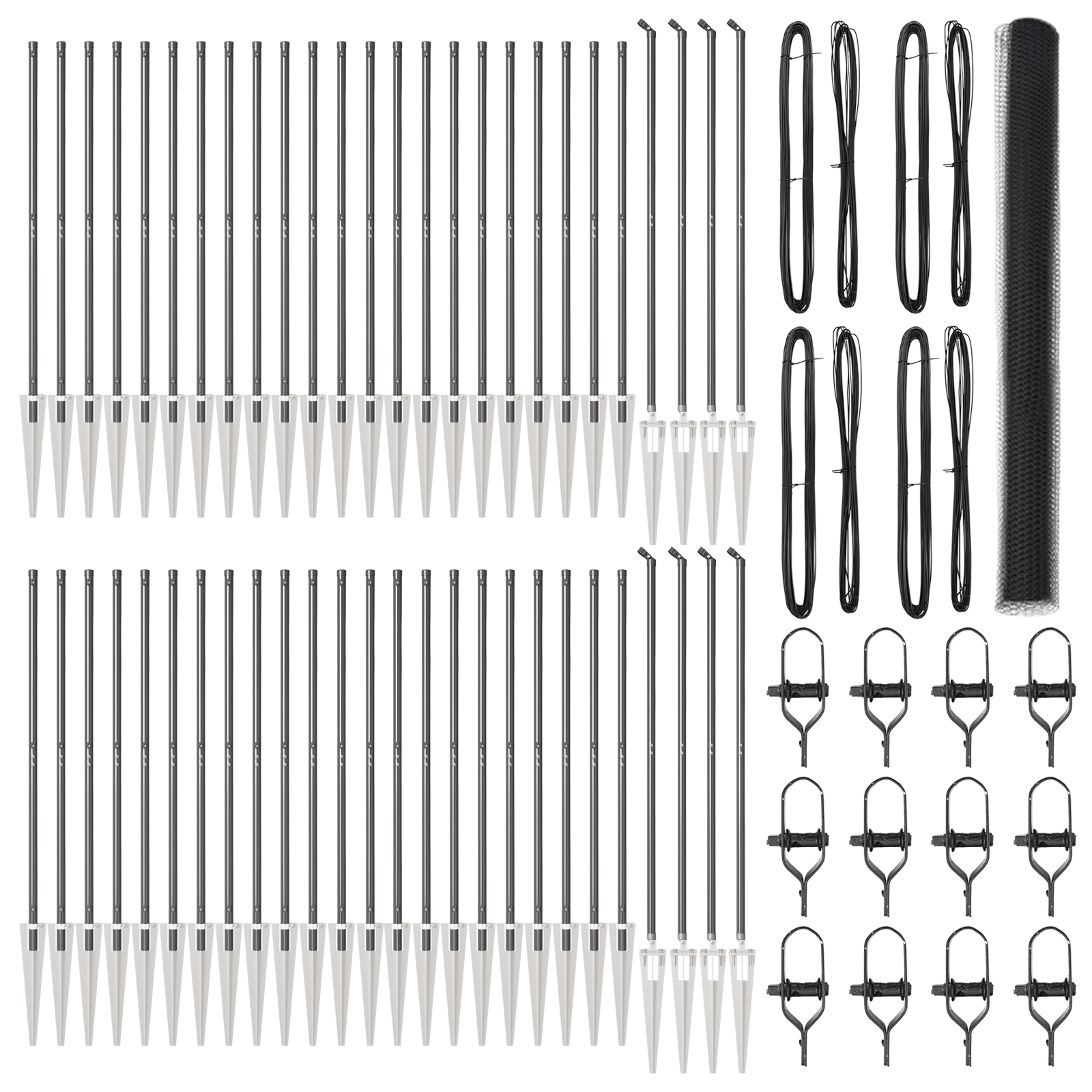 Recinzione Esagonale  Grigia 1.5x100 m Acciaio