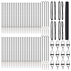 Recinzione esagonale  grigia 1,5x100 m in acciaio