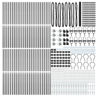 Recinzione esagonale  grigia 1,5x100 m in acciaio