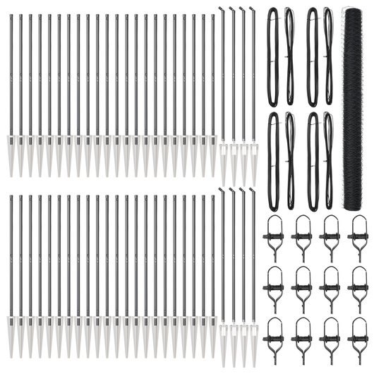 Recinzione Esagonale Grigia 1.5x100 m Acciaio