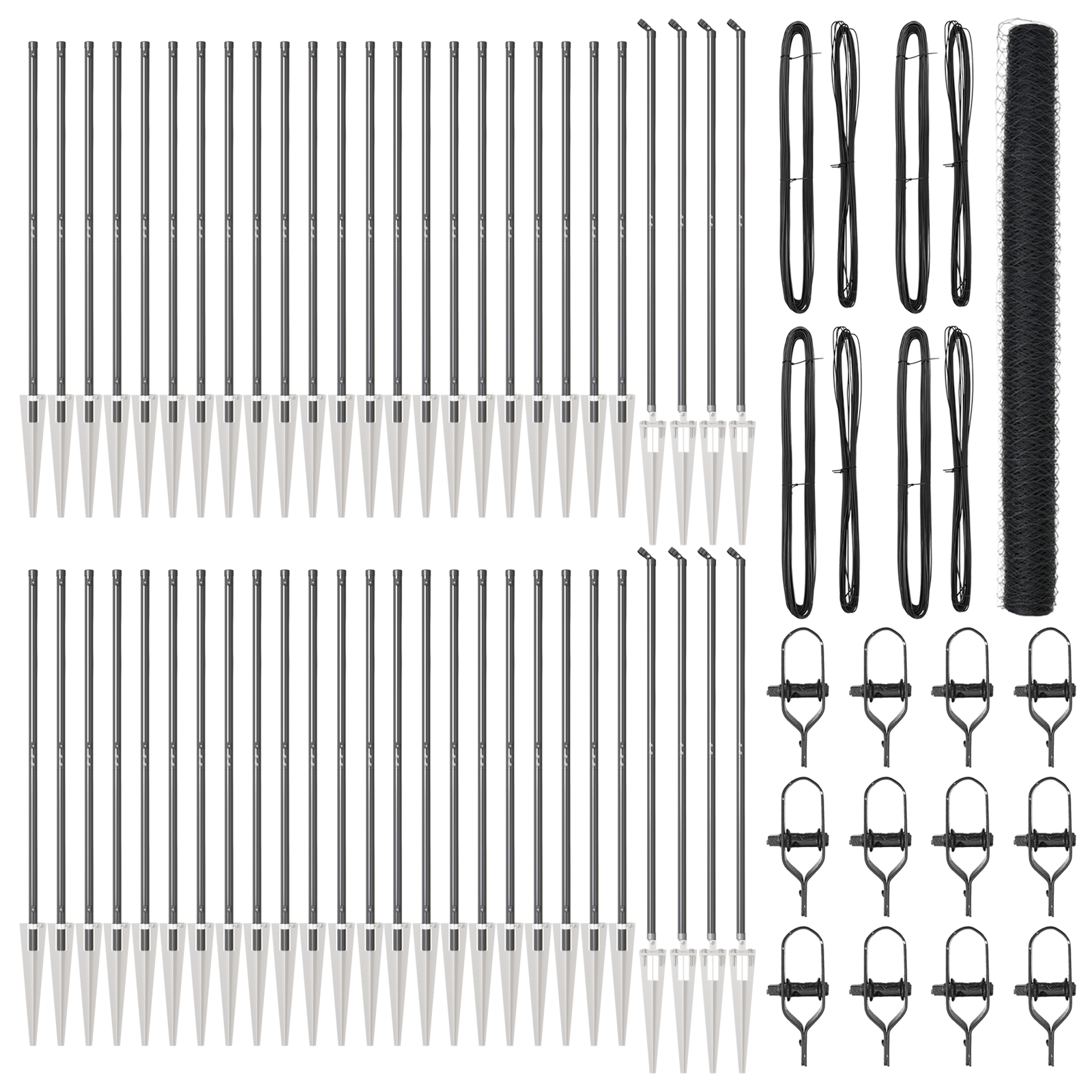 Recinzione Esagonale Grigia 1.6x100 m Acciaio