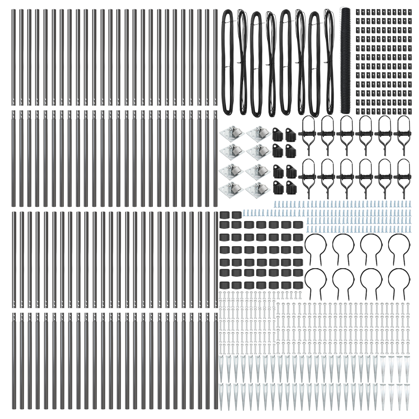 Recinzione Esagonale Grigia 1.6x100 m Acciaio