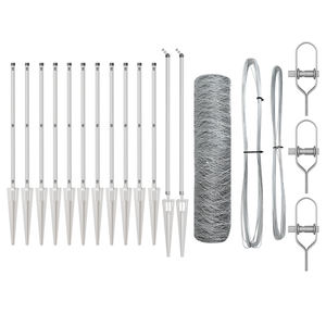 Recinzione Esagonale  0,5x10 m Acciaio Galvanizzato