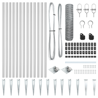 Recinzione Esagonale  0,5x10 m Acciaio Galvanizzato