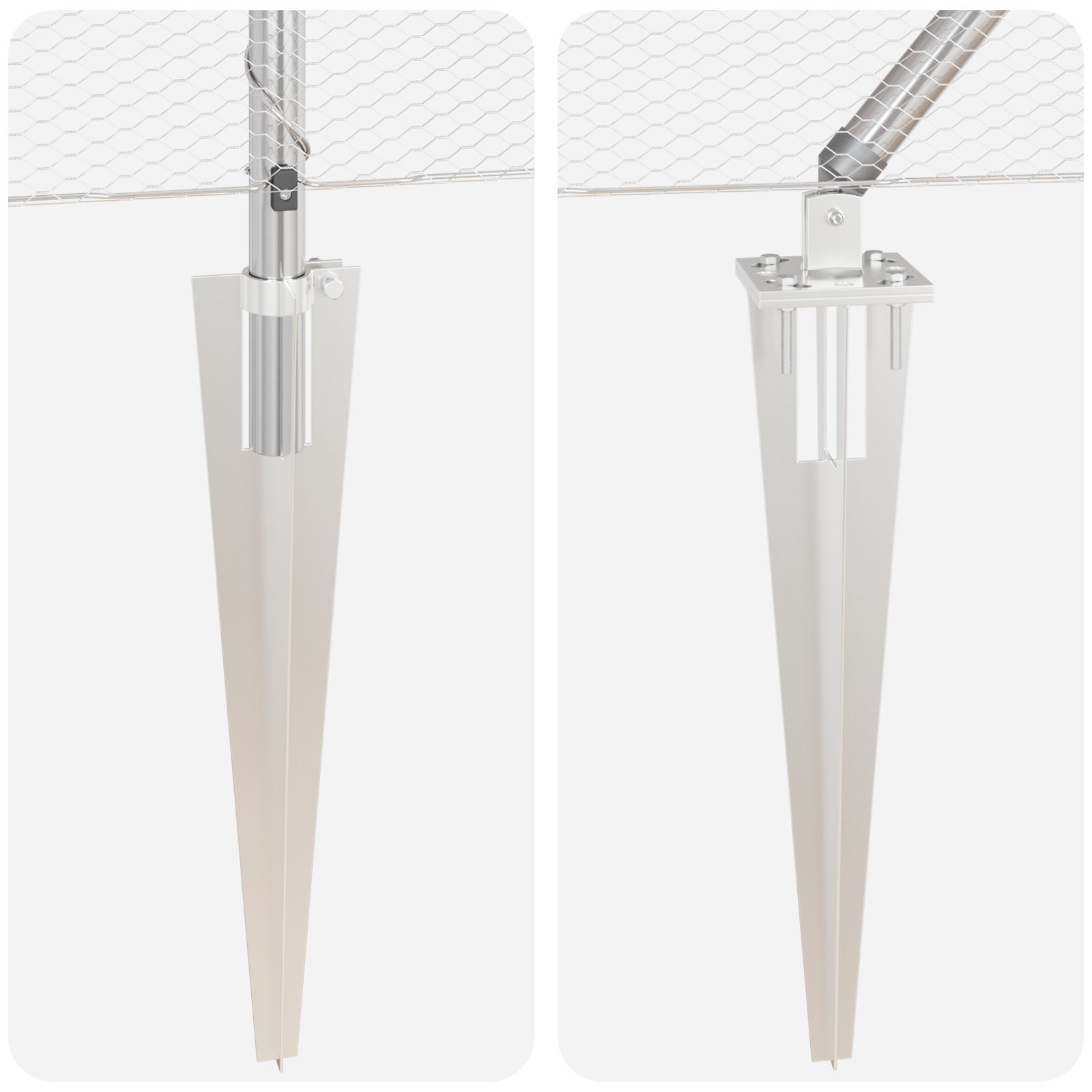 Recinzione Esagonale  0.6x10 m Acciaio Zincato