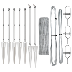 Recinzione esagonale  1x10 m in acciaio zincato
