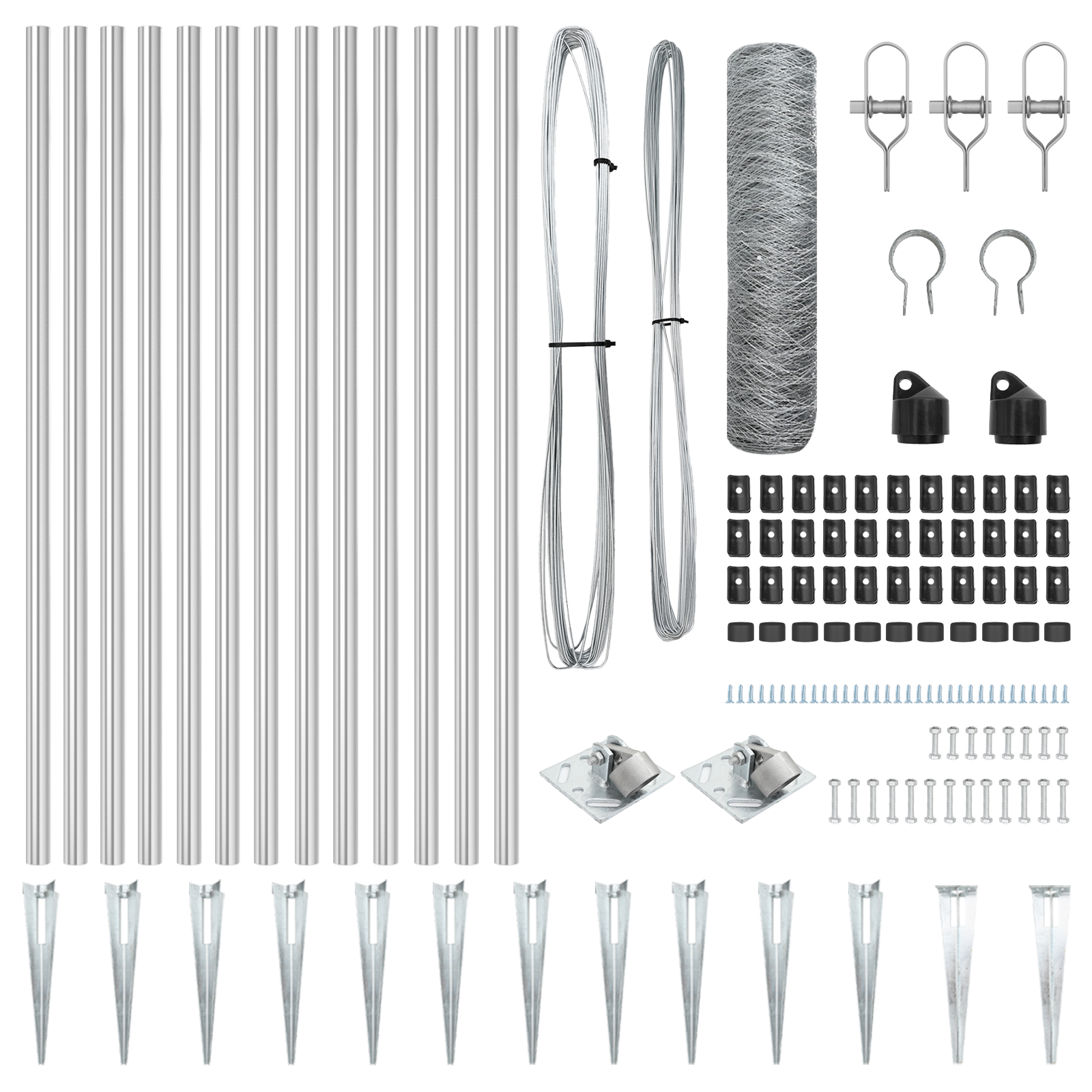 Recinzione Esagonale  1x10 m Acciaio Zincato