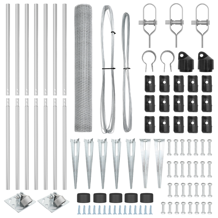 Recinzione esagonale  1,2x10 m Acciaio zincato