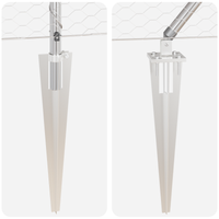 Recinto Esagonale  1,2x10 m Acciaio Galvanizzato