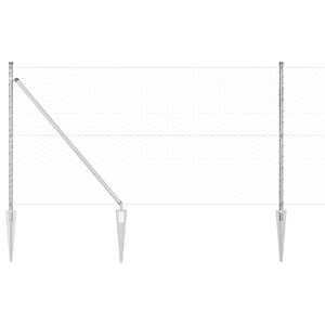 Recinzione Esagonale  1.4x10 m in Acciaio Zincato