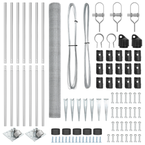Recinzione esagonale  1,5x10 m in acciaio galvanizzato