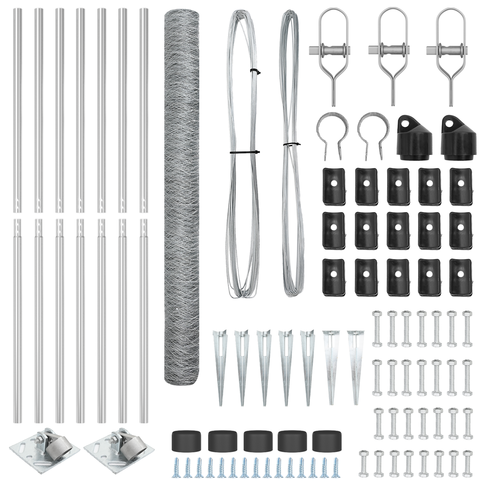 Recinzione Esagonale  1.5x10 m Acciaio Galvanizzato