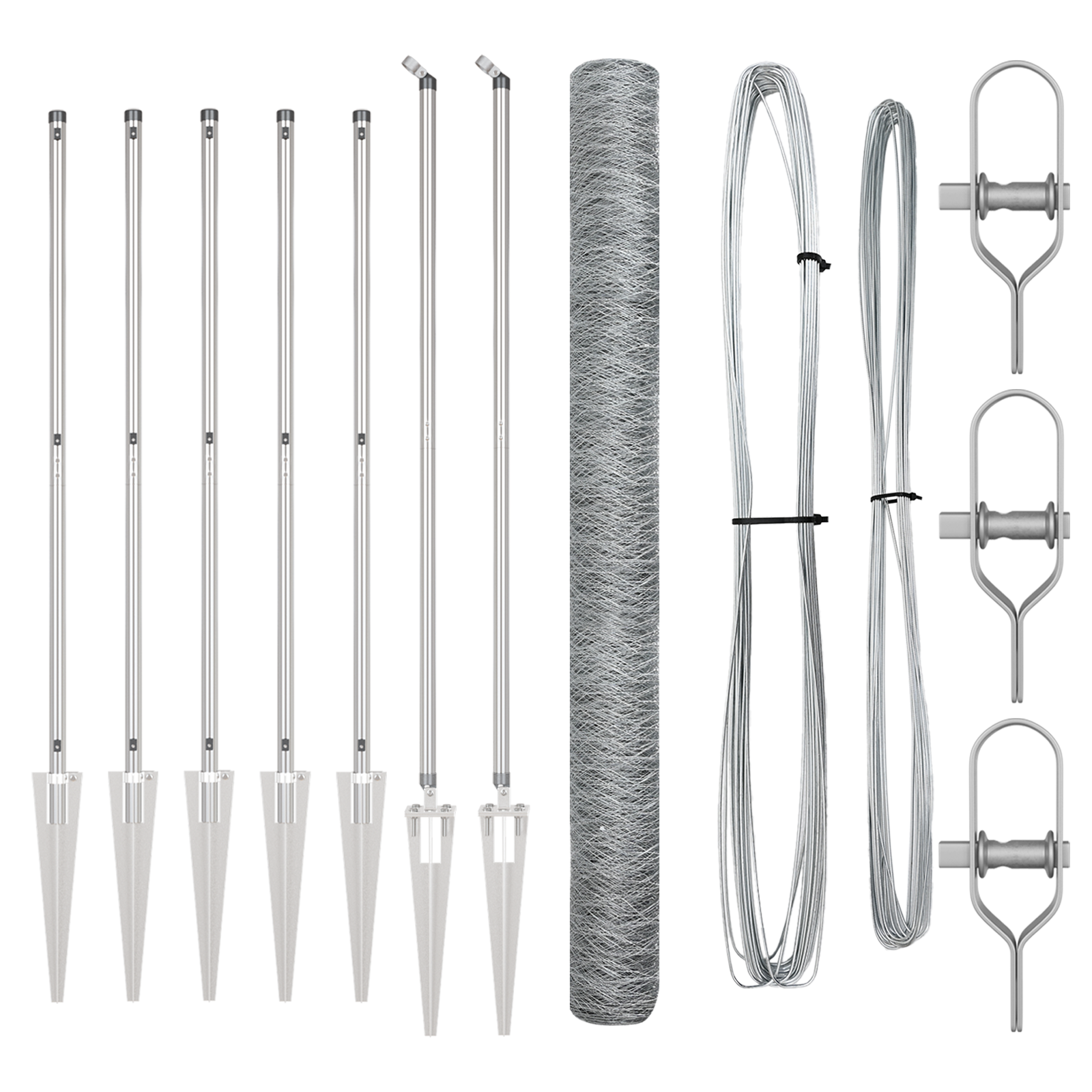 Recinzione esagonale  1.6x10 m Acciaio zincato