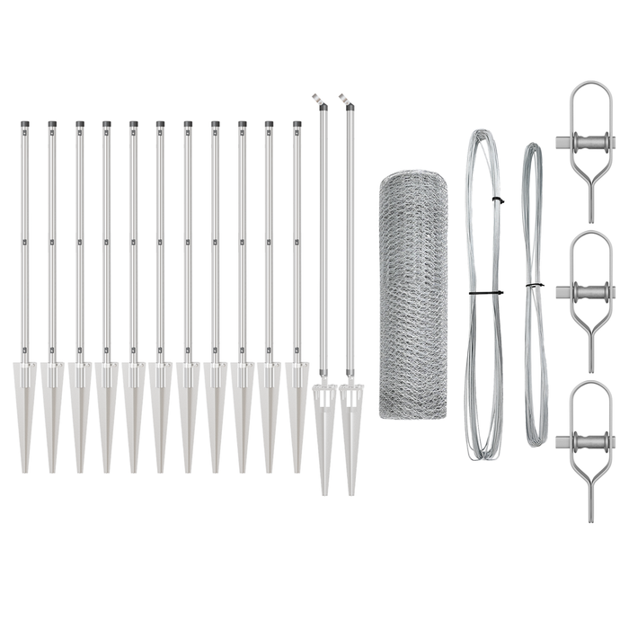 Recinzione Esagonale  0.6x25 m Acciaio Zincato
