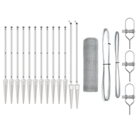 Set di Recinzioni Set di 2 Acciaio Zincato 25 x 1 m Industriale