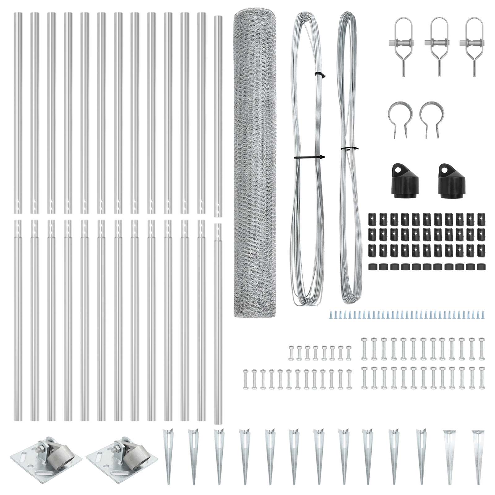Recinzione a Esagono  1.4x25 m in Acciaio Zincato