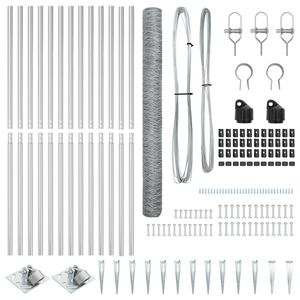 Recinto Esagonale  1.6x25 m Acciaio Zincato