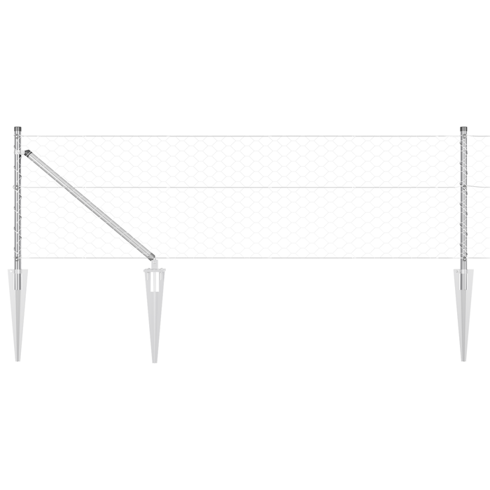 Recinto Esagonale  0.6x50 m Acciaio Galvanizzato