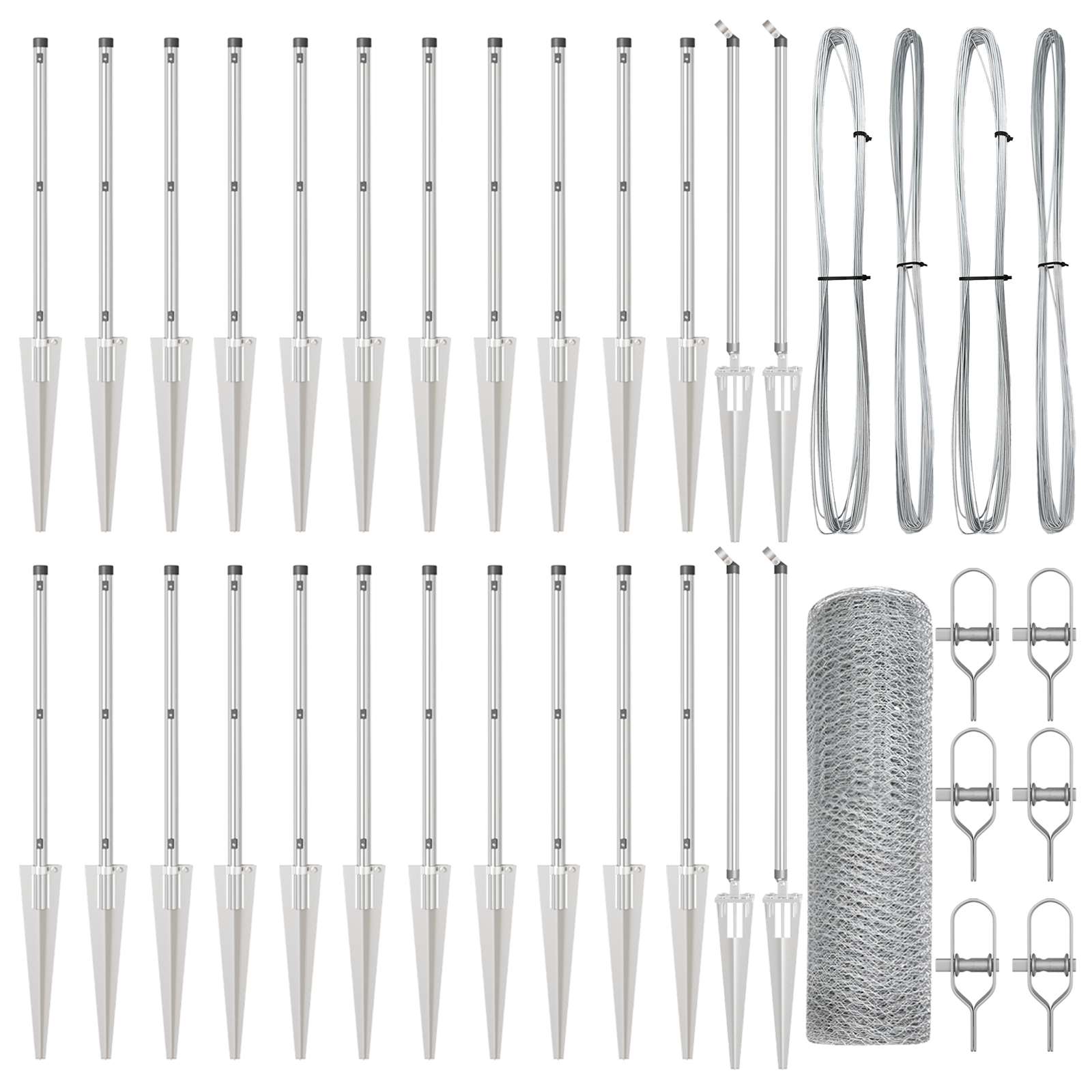 Recinto Esagonale 1x50 m Acciaio Zincato