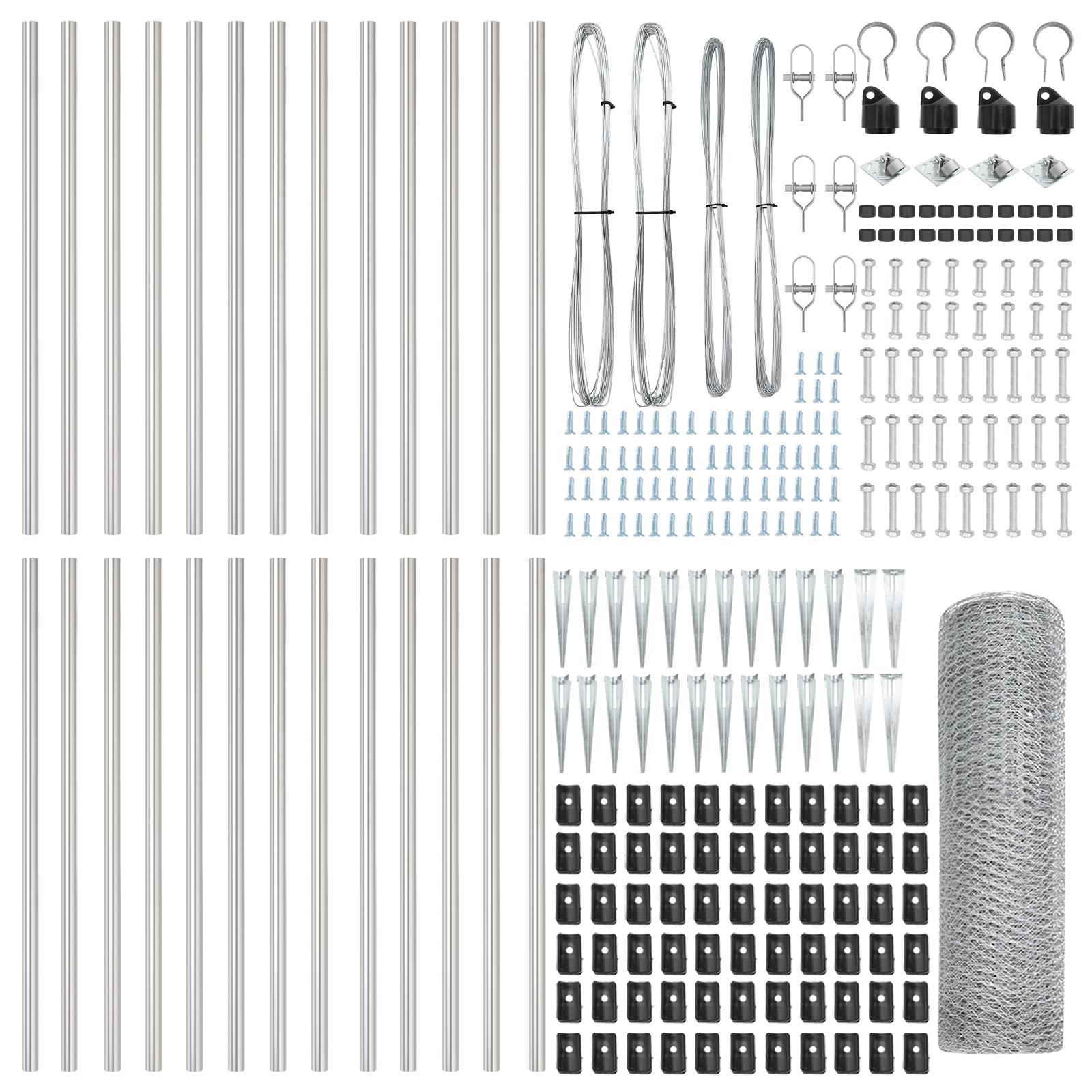 Recinto Esagonale 1x50 m Acciaio Zincato