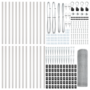 Recinto Esagonale 1x50 m Acciaio Zincato