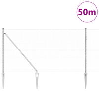Recinzione Esagonale  1x50 m Acciaio Zincato