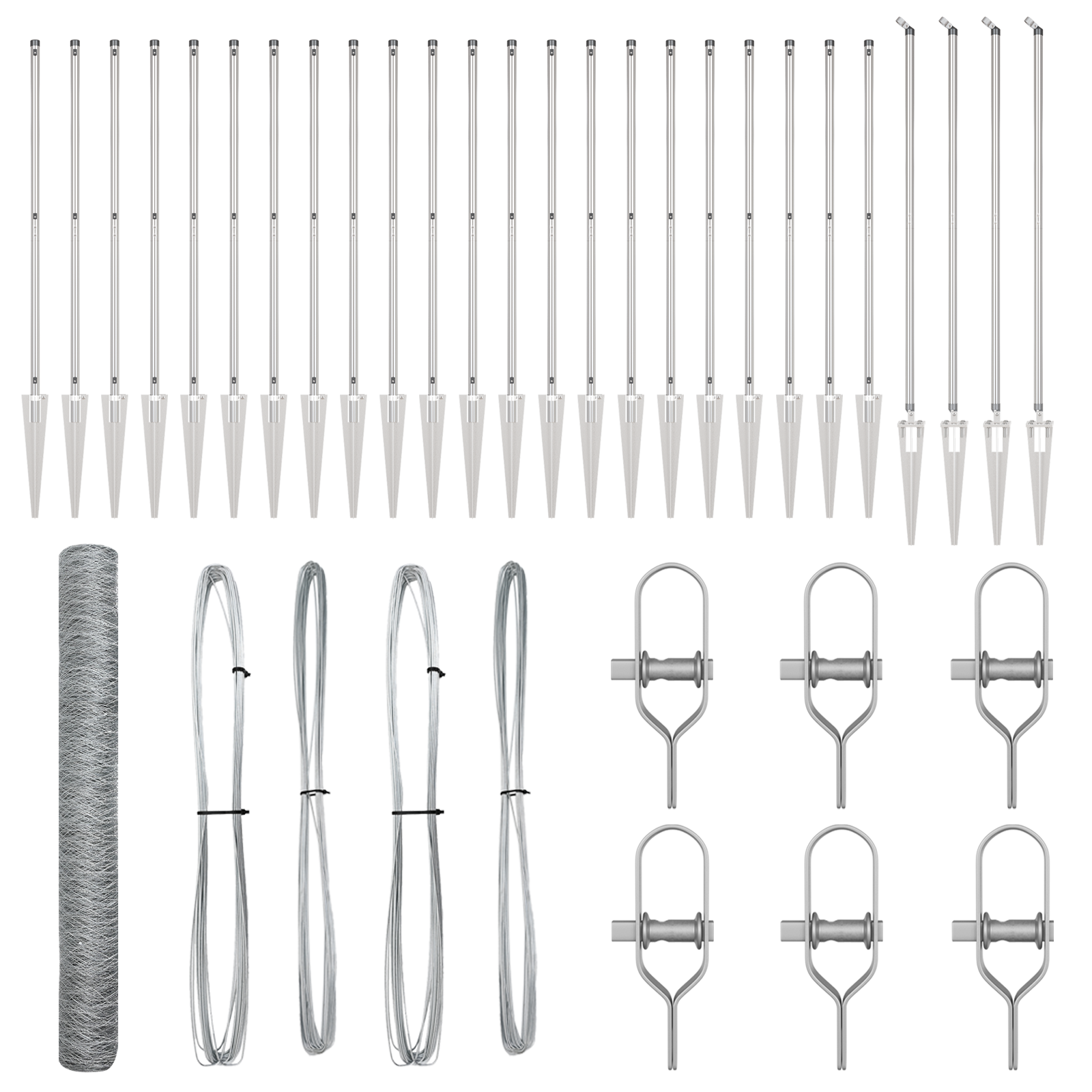 Recinzione Esagonale  1,2x50 m Acciaio Galvanizzato