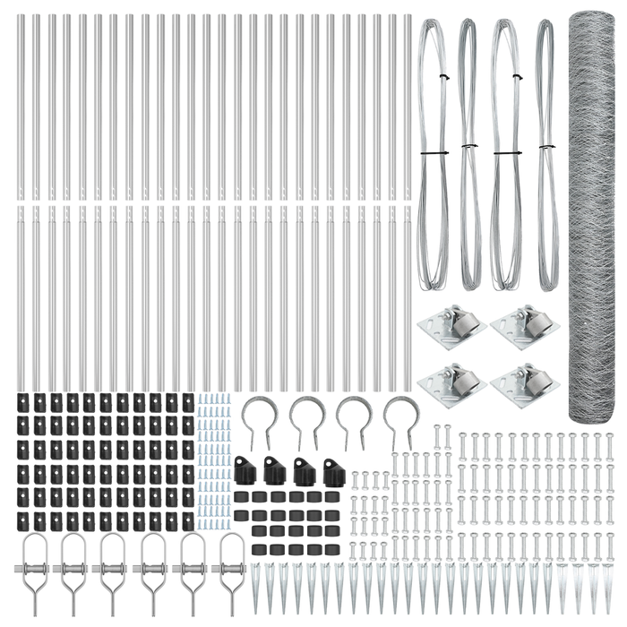 Recinzione Esagonale  1,2x50 m Acciaio Galvanizzato