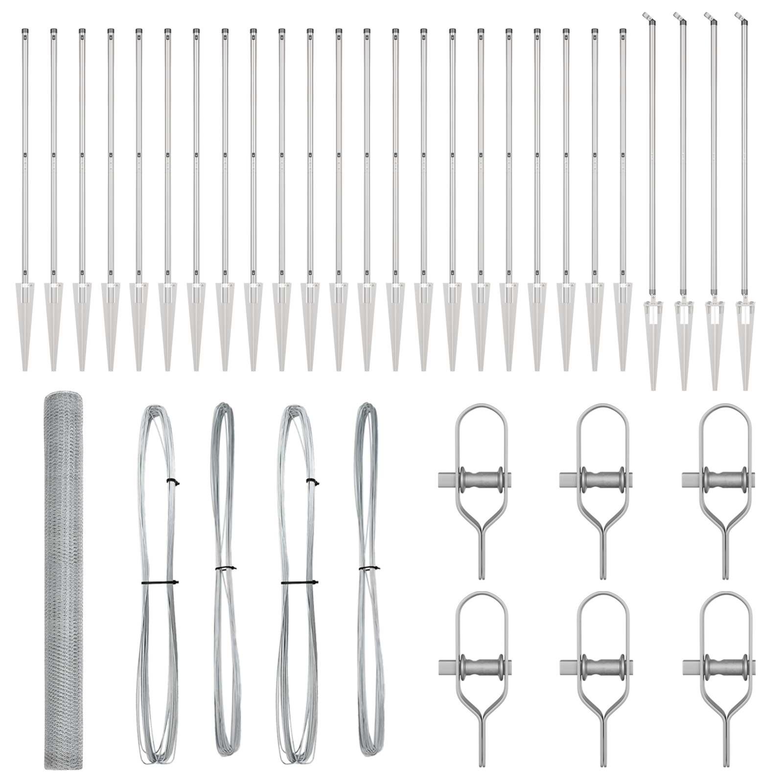 Recinzione a Esagono  1,5x50 m Acciaio Zincato
