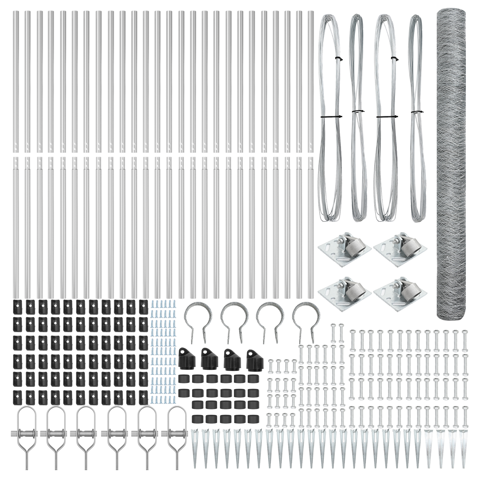 Recinzione esagonale  1.5x50 m Acciaio zincato