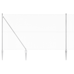 Recinto Esagonale  1.6x50 m Acciaio Zincato