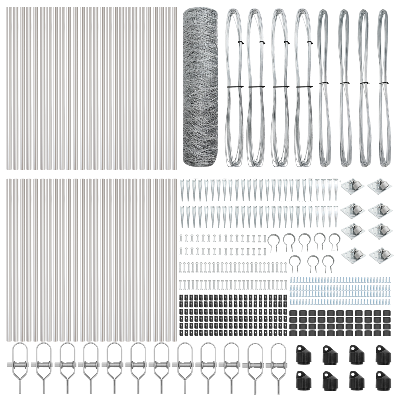 Recinzione Esagonale  0,4x100 m Acciaio Zincato