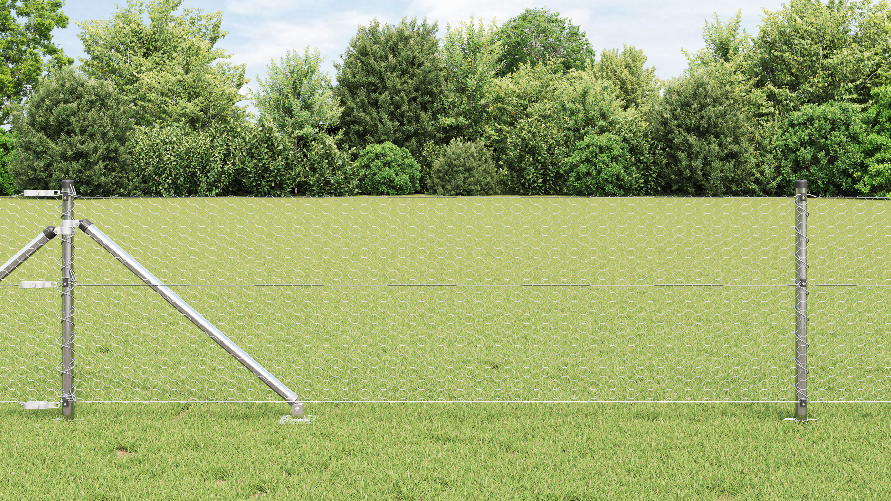 Recinzione Esagonale  0.6x100 m Acciaio Zincato