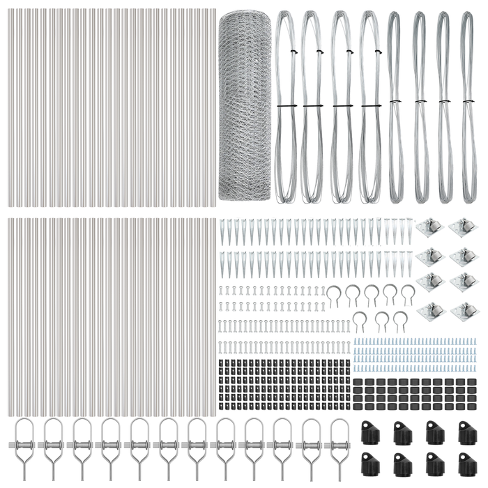 Recinzione esagonale  0.8x100 m in acciaio zincato