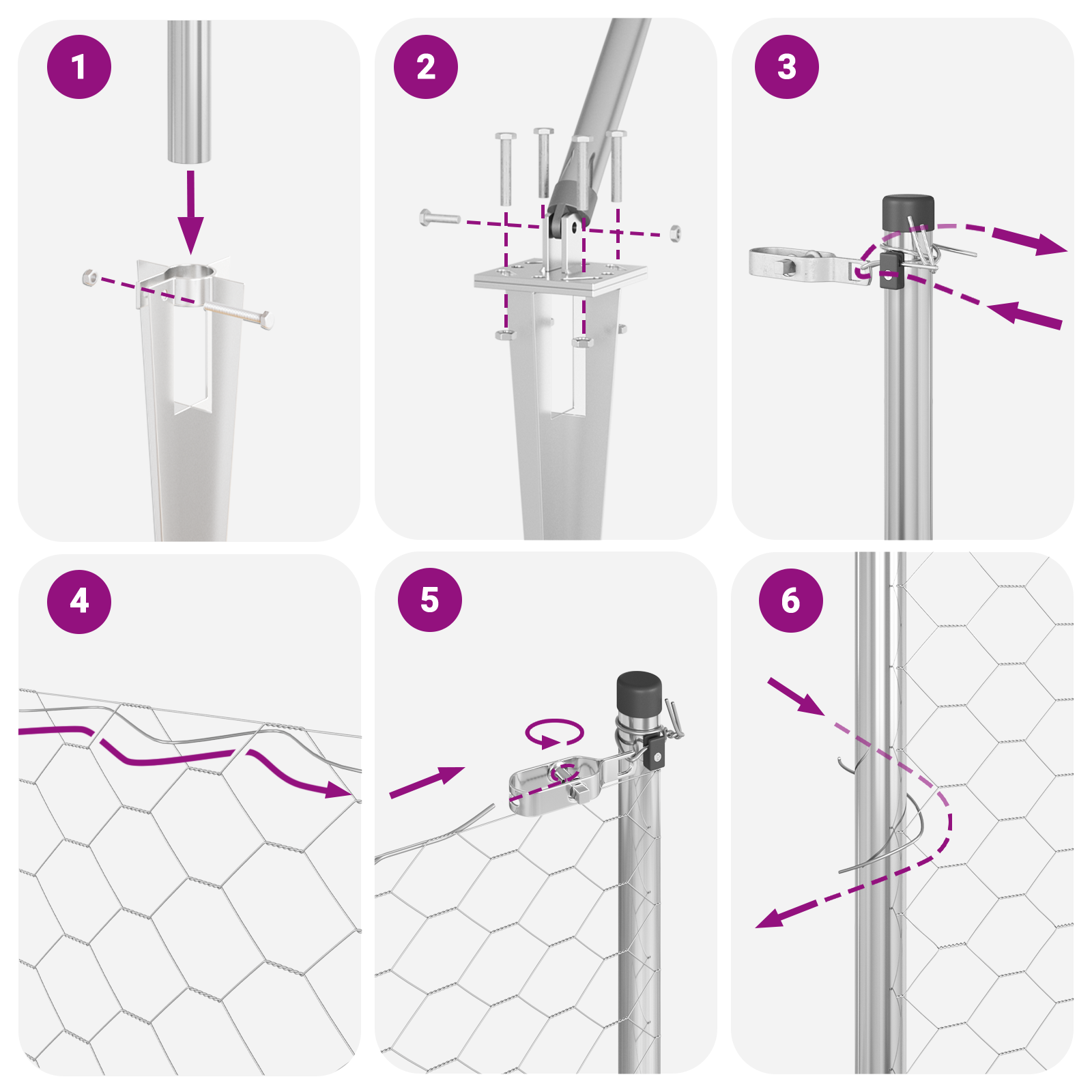 Recinzione Esagonale  0.8x100 m in Acciaio Zincato