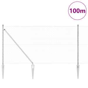 Recinzione Esagonale  1x100 m Acciaio Zincato