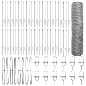 Recinzione Esagonale  1x100 m Acciaio Zincato