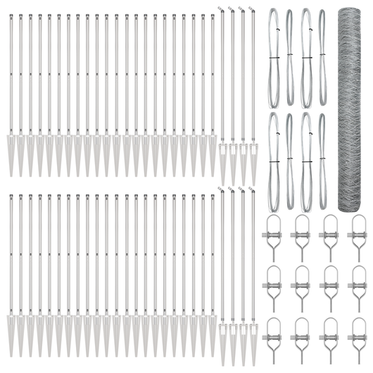 Recinzione Esagonale  1,2x100 m Acciaio Zincato