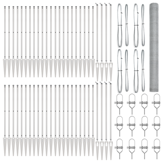 Recinzione esagonale  1,5x100 m in acciaio zincato