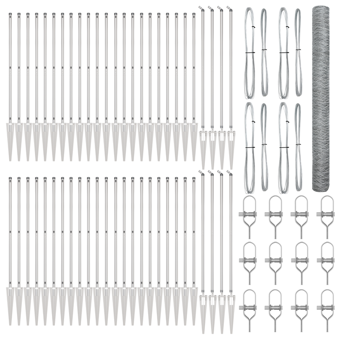 Recinzione Esagonale  1.5x100 m Acciaio Zincato