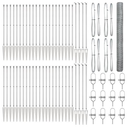 Cancello Esagonale  1,6x100 m Acciaio Zincato