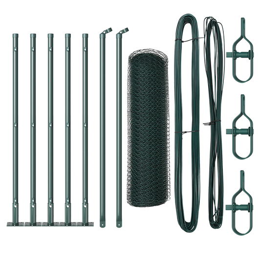 Recinzione esagonale  Verde 0,4x10 m Acciaio