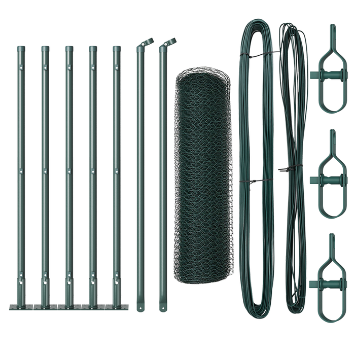 Recinzione esagonale  Verde 0,4x10 m Acciaio