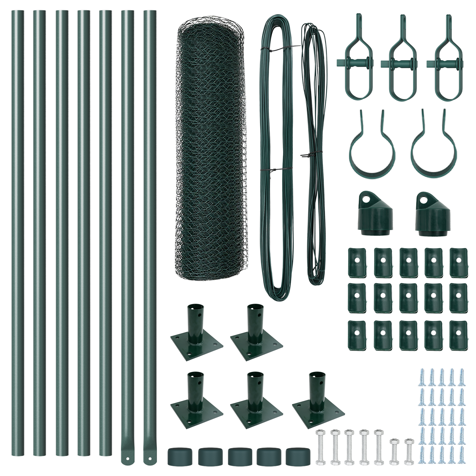 Recinzione esagonale  Verde 0,4x10 m Acciaio