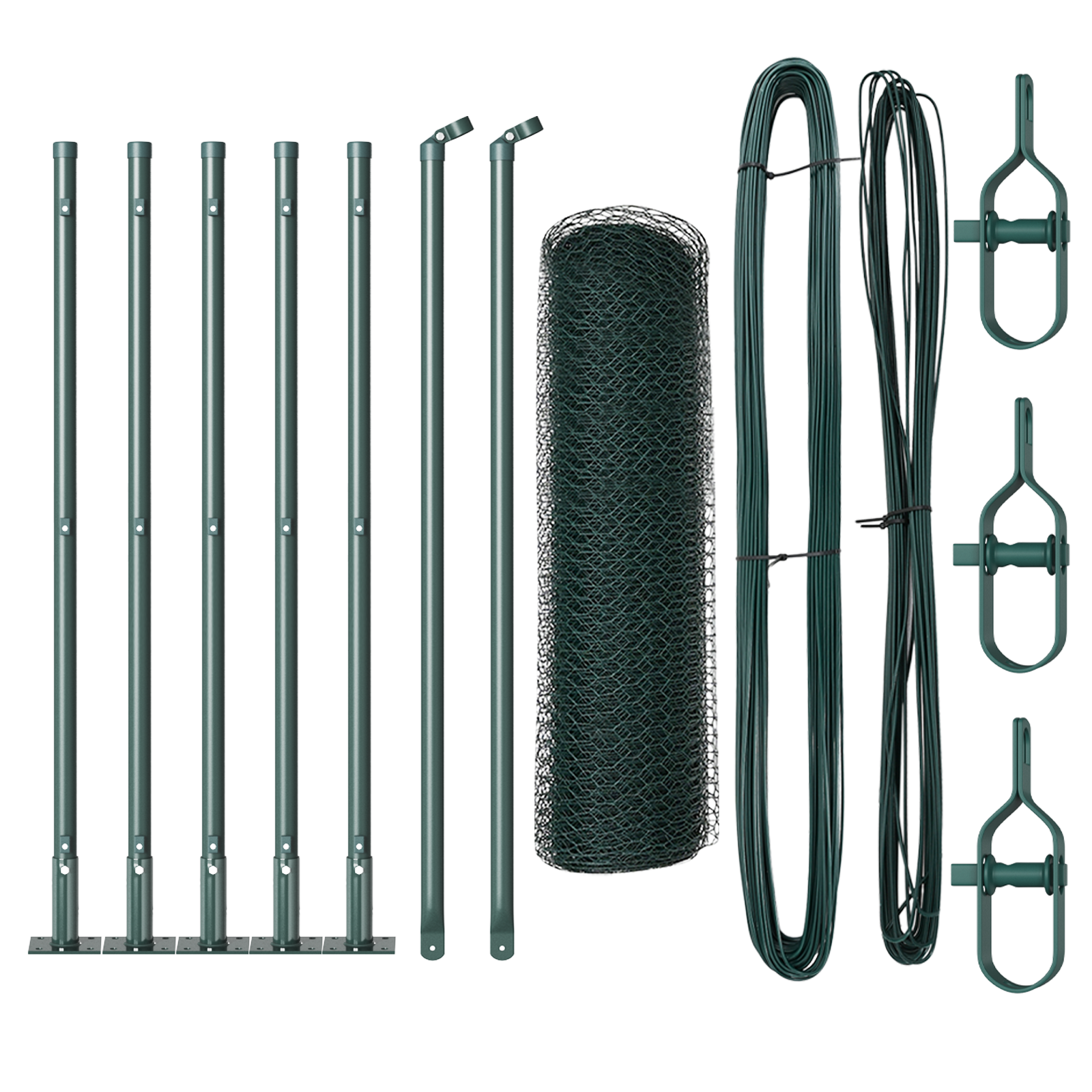 Recinzione Esagonale  Verde 0,6x10 m Acciaio