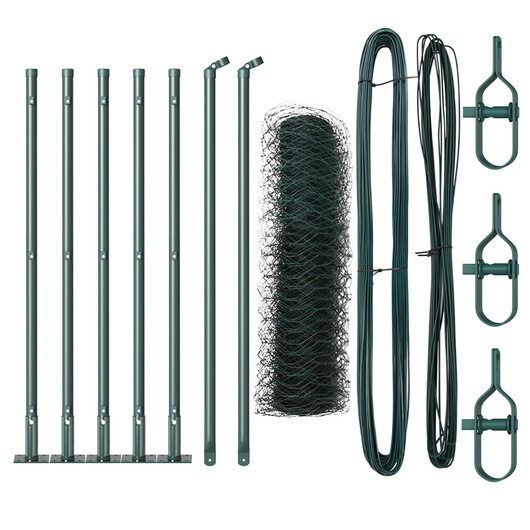 Recinzione Esagonale  Verde 0.6x10 m Acciaio