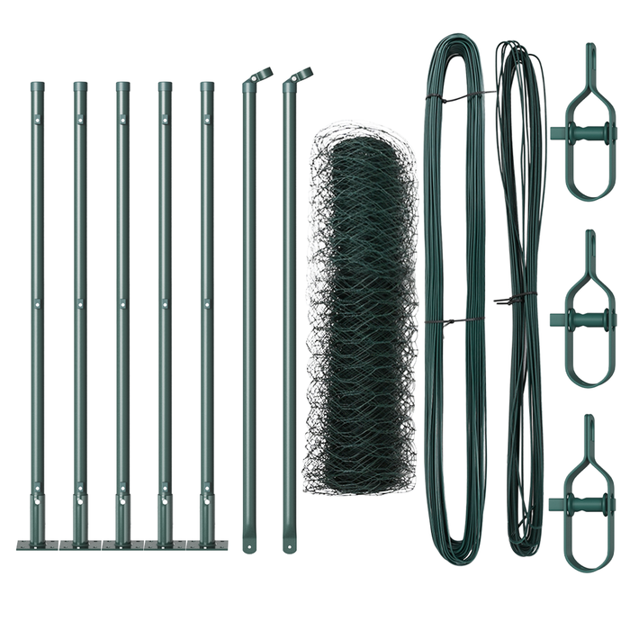 Recinzione Esagonale  Verde 0,6x10 m Acciaio