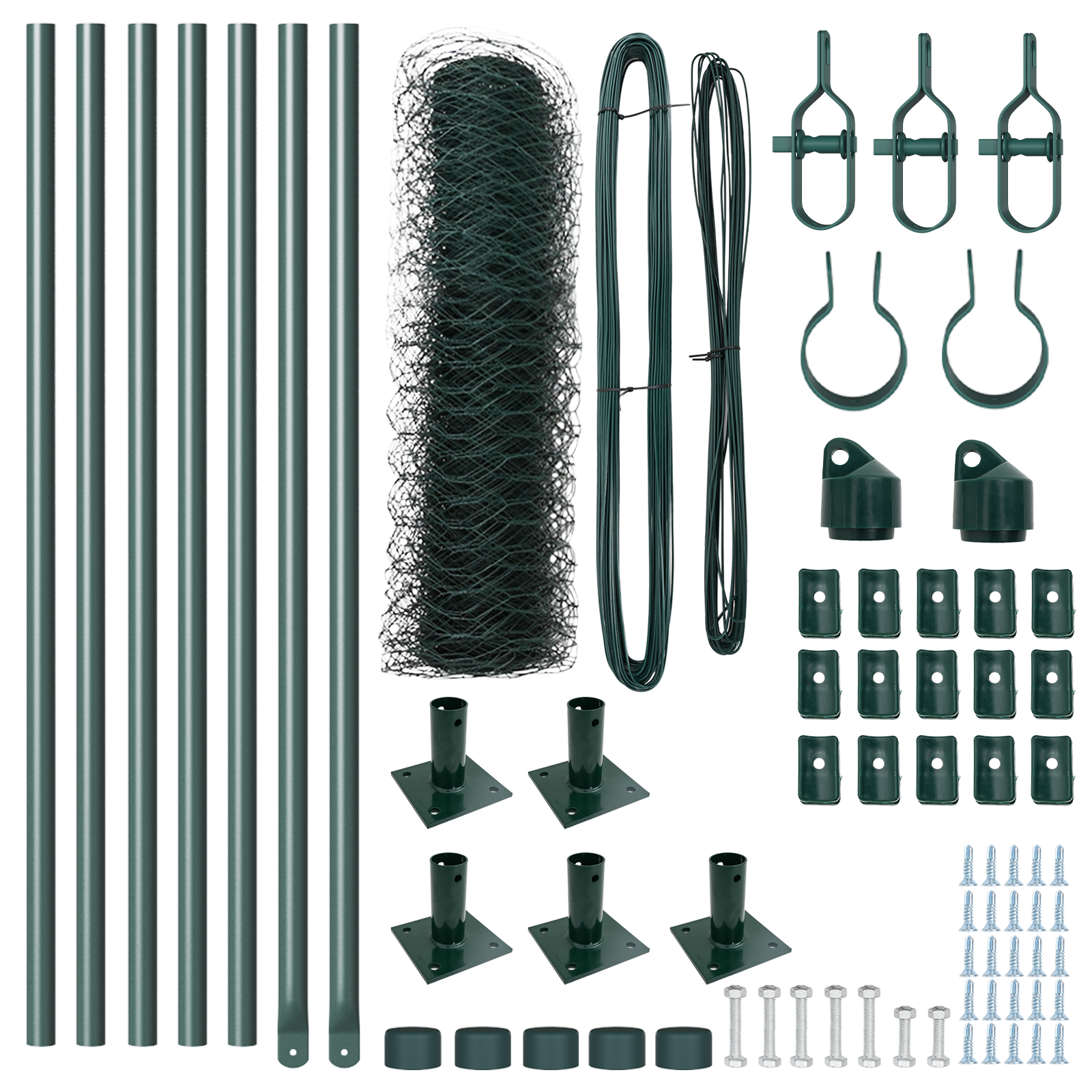 Recinzione Esagonale  Verde 0,6x10 m Acciaio