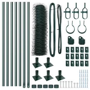 Recinzione Esagonale  Verde 0,6x10 m Acciaio