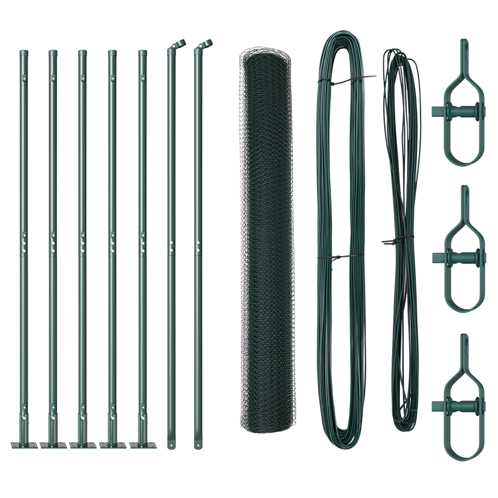 Recinzione Esagonale  Verde 1x10 m Acciaio